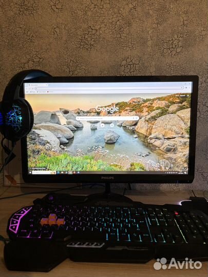 Продам игровой компьютер в сборе с монитором