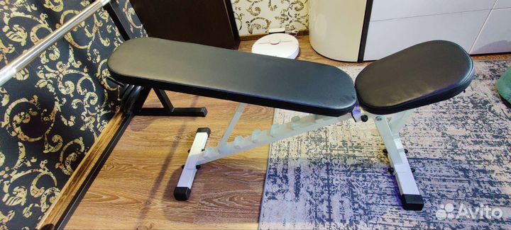 Штанга и стойка. Скамья для жима.Гриф