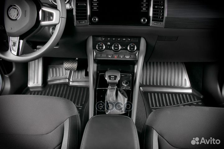 Коврики 3D в салон ford Focus 3, 2015, 4 шт