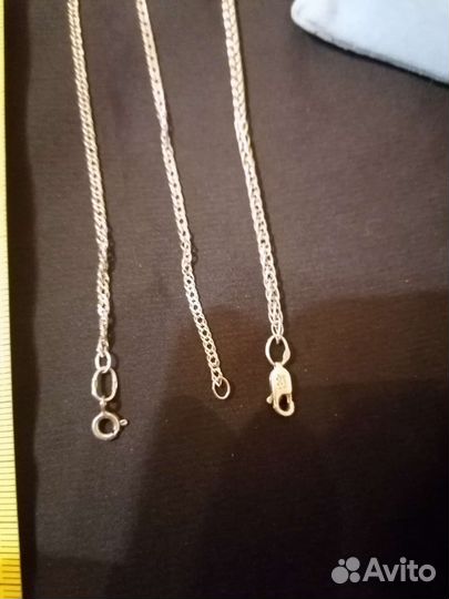 Серебряная цепь и браслет
