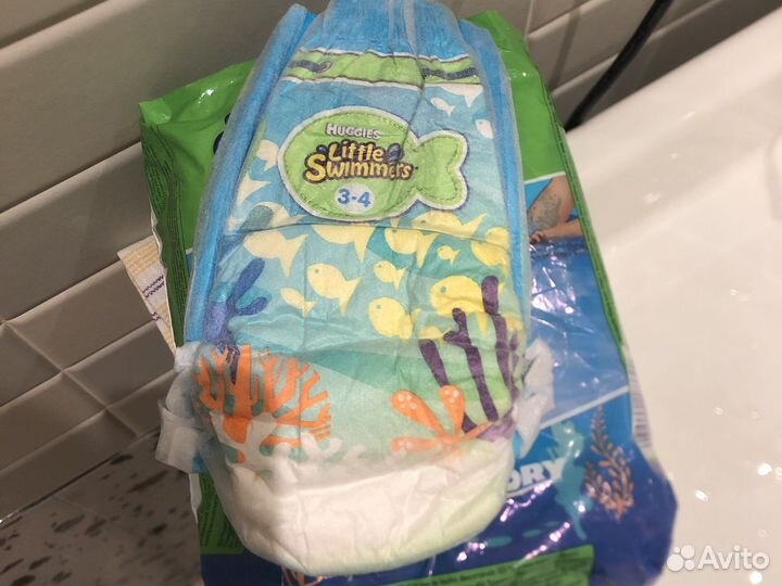 Трусики для плавания huggies 3-4