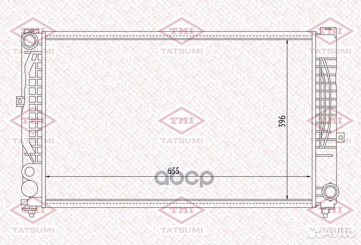 Радиатор системы охлаждения TGA1077 tatsumi