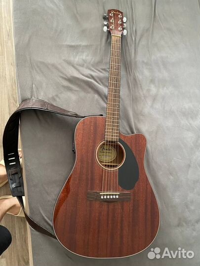 Электроакустическая гитара fender CD-60SCE ALL MAH