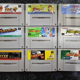 Лот игр на super famicom футбол