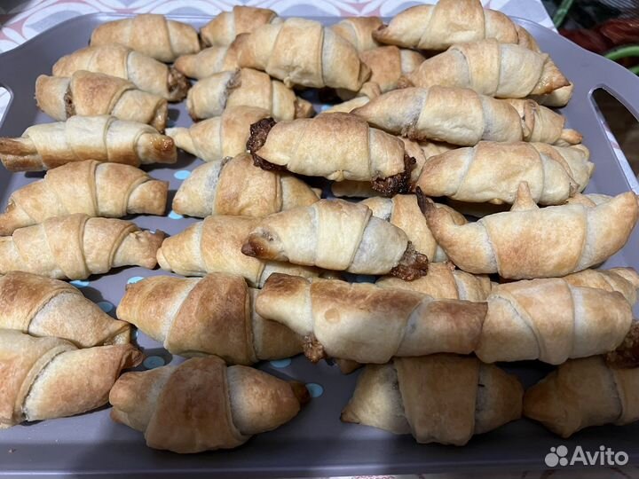 Рогалики с ореховой начинкой (пальчики )