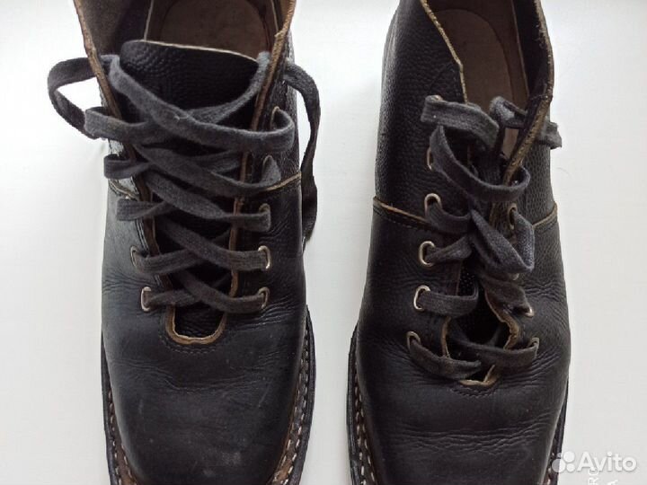 Лыжные ботинки кожаные СССР
