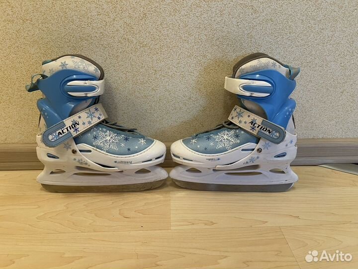 Коньки хоккейные детские action 31-33 размер