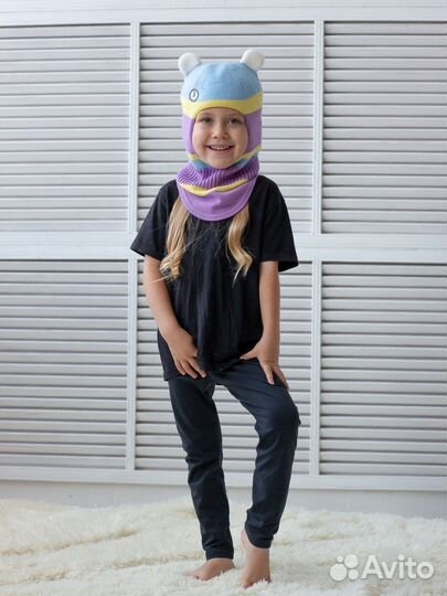 Шапка-шлем зимняя для девочки Jumbi новая 47-49