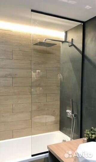 Стеклянные перегородки в душевую