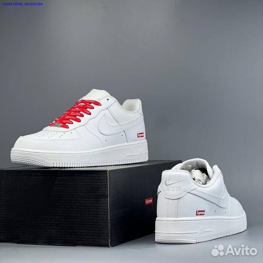 Кроссовки Nike Air Force 1 Low & Supreme (Арт.97384)