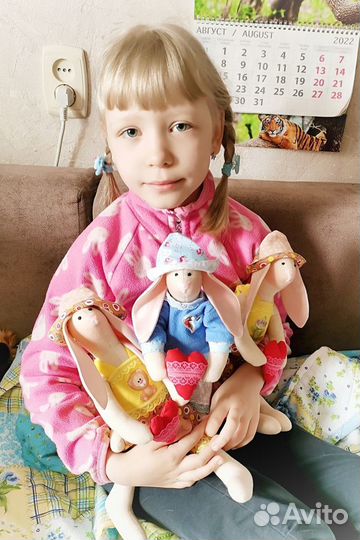 Интерьерные зайцы Тильда