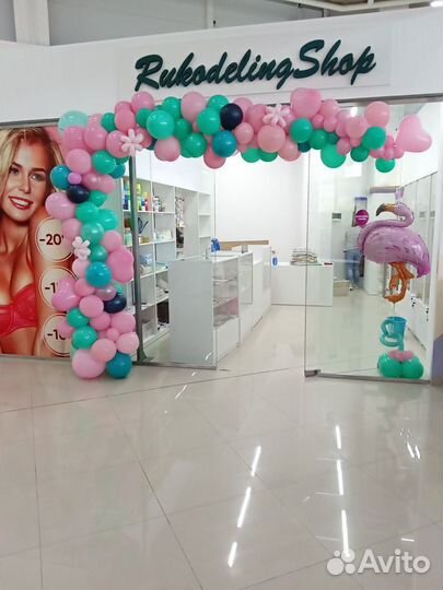 Арка из шаров, гирлянда, колонна