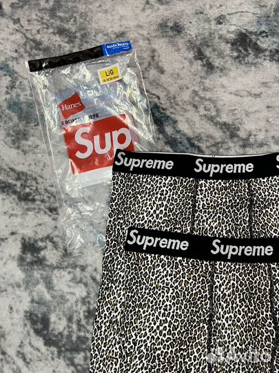 Трусы Supreme boxer briefs hanes