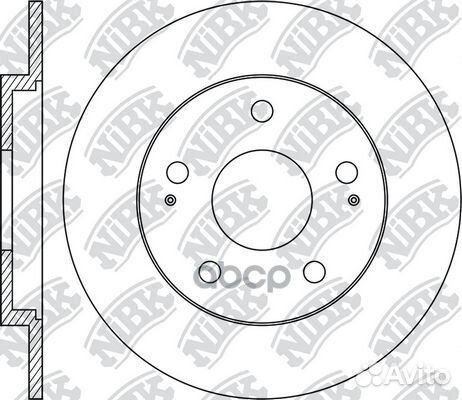 Диск тормозной задний NiBK RN2001 Япония 1/2 шт
