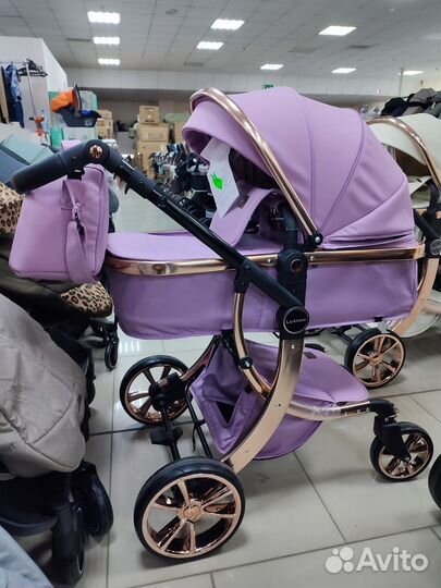 Стильная коляска трансформер 2в1 darex 608