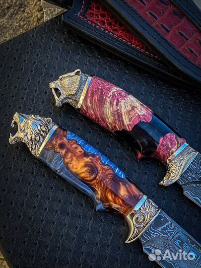 Нож из дамасской стали