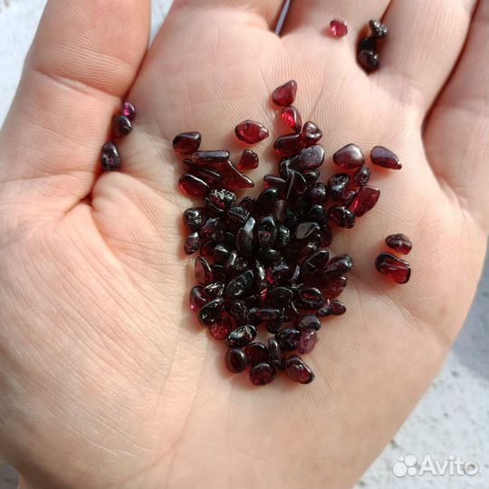 Галтованный натуральный Гранат, 3х5 мм