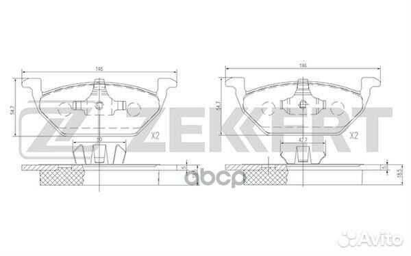 Колодки торм. диск. передн. Audi A1 10- A3 96