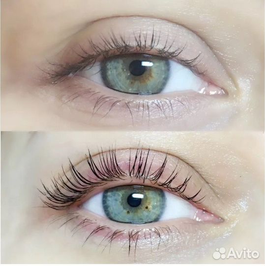 Ламинирование ресниц и бровей, коррекция бровей