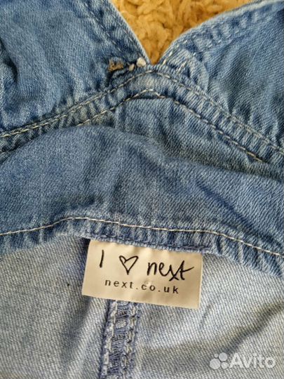 Джинсовый комбинезон на 8 лет. Рост 128. Next