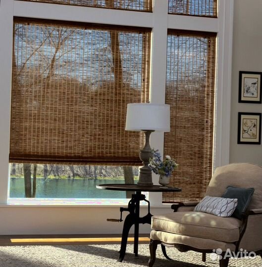 Бамбуковые шторы и жалюзи на окна