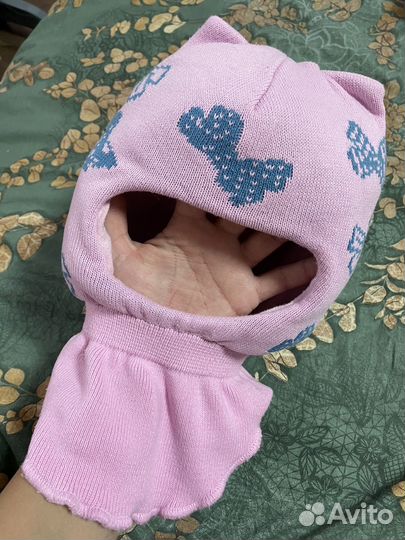 Шапка-шлем для девочки