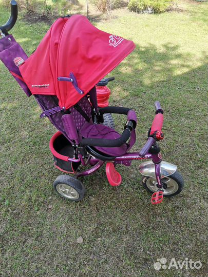 Детский трехколесный велосипед+ мотоцикл