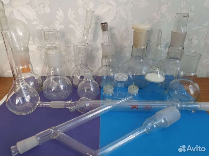 Лабораторная посуда колбы-ссср