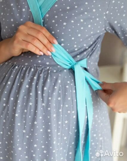 Халат и сорочка для кормления малыша