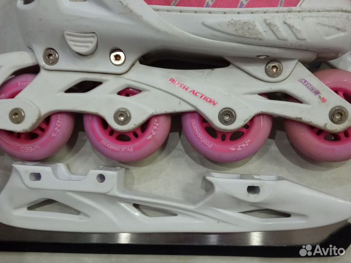 Роликовые коньки детские раздвижные