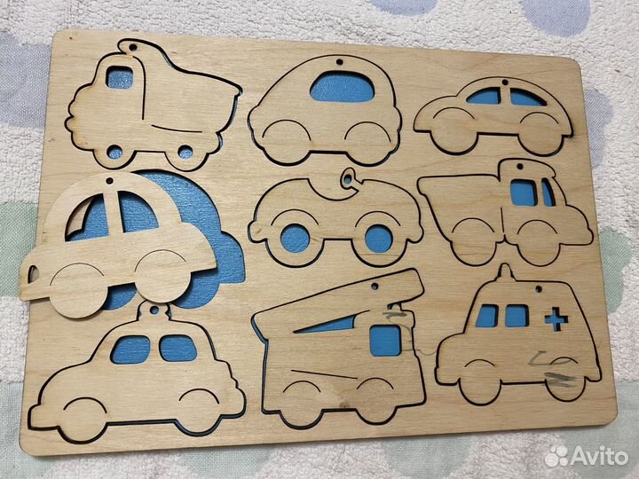 Детевянные пазлы сортеры