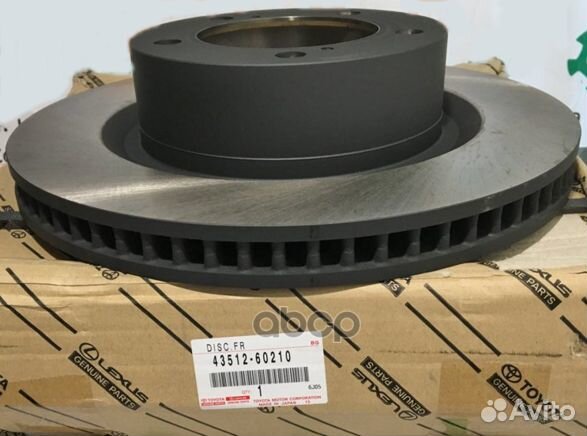 Диск тормозной передний 4351260210 toyota