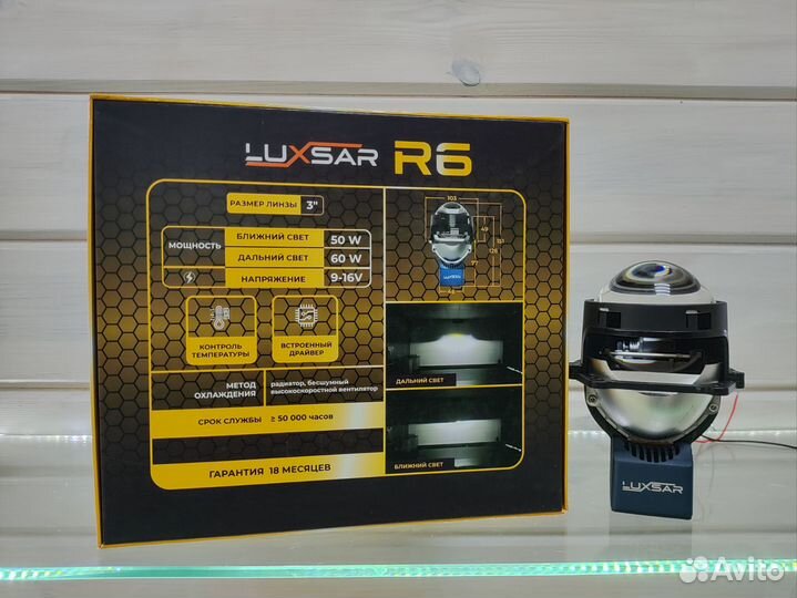 Bi-led линзы Luxsar R6