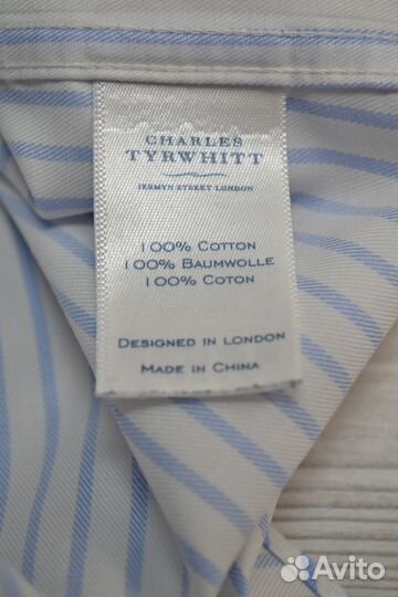 Рубашка Charles Tyrwhitt non iron 42/86