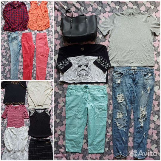 7 пакетов вещей женских 48-50 размер