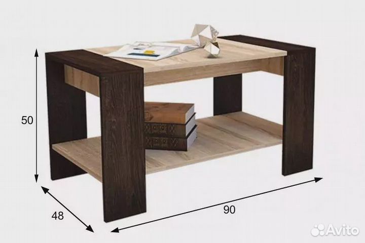 Журнальный стол Квадро/Амстердам в наличии