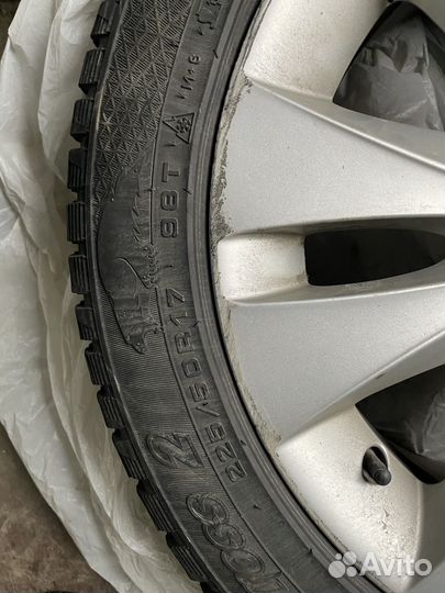 Зимние колеса bmw R17 шипы 116 стиль