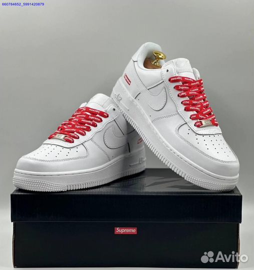 Кроссовки Nike Air Force 1 Low & Supreme (Арт.76869)