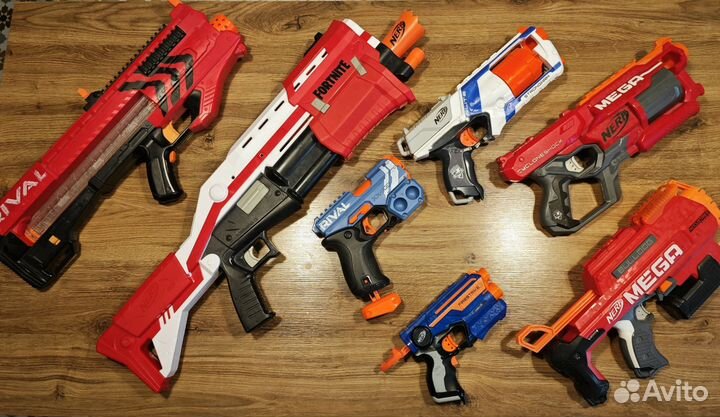 Бластеры Nerf (7 штук)