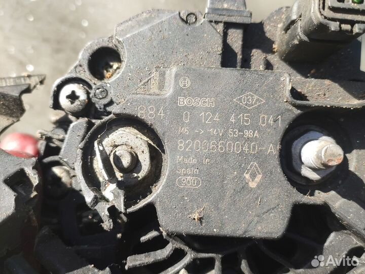 Генератор Рено Логан Кангу битый