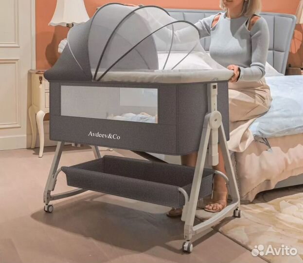 Колыбель для новорожденных приставная