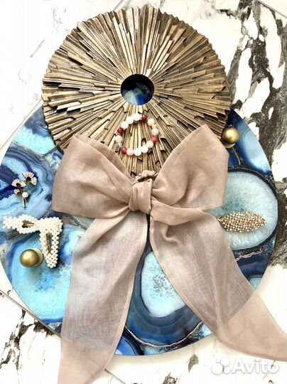 Бант шелковый с резинкой