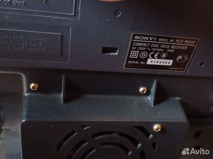 Музыкальный центр sony hcd- rg660