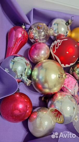 Елочные игрушки пакетом коробкой
