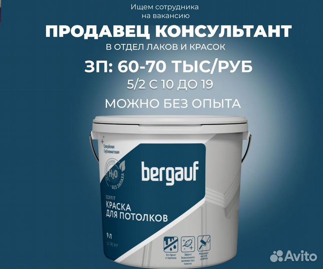 Продавец консультант штукатурки в Леруа