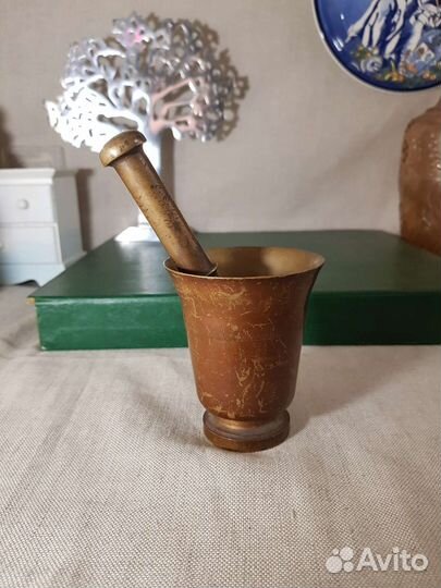 Ступка с пестиком. Бронза