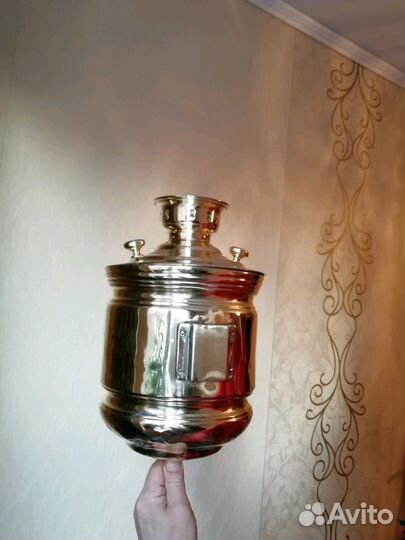 Рукомойник (старинный) латунный, большой 6л