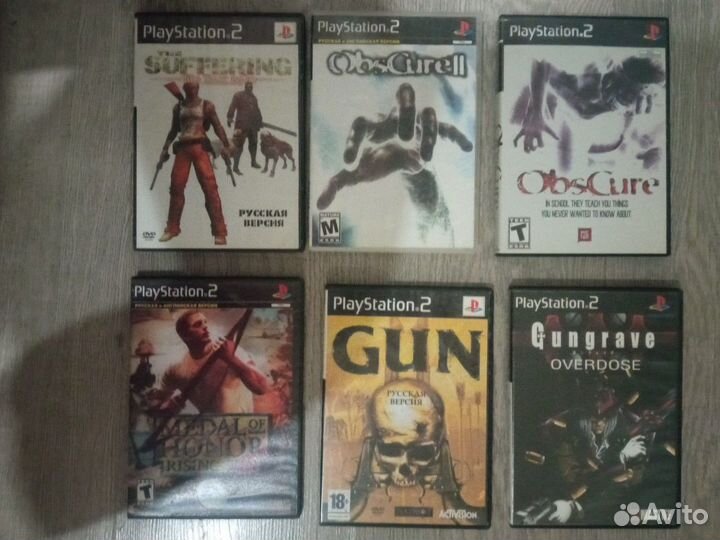 Диски PlayStation 1 и PlayStation 2