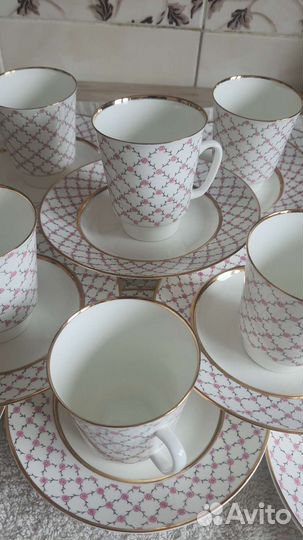 Кофейная тройка. Фарфор Сервиз. лфз. 1970ые