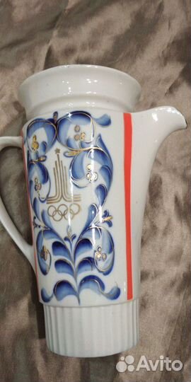 Фарфор Кобальт СССР, и Кувшин с символикой Олимп